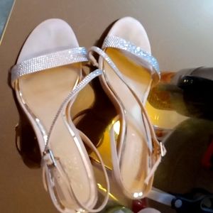 Open toed Jewel Badgley Mischka heels